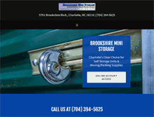 Tablet Screenshot of brookshireministorage.com